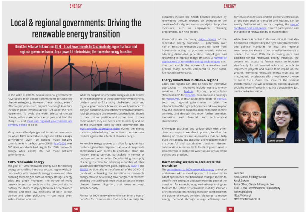 Local And Regional Governments: Driving The Renewable Energy Transition ...